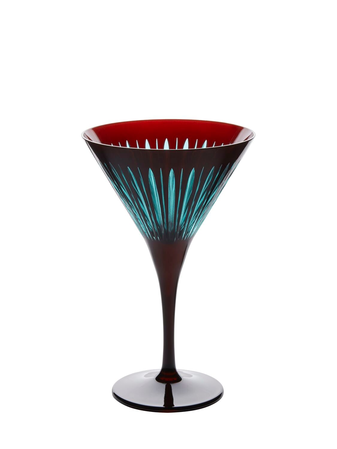 L'objet Set Of Four Prism Martini Glasses In Blue