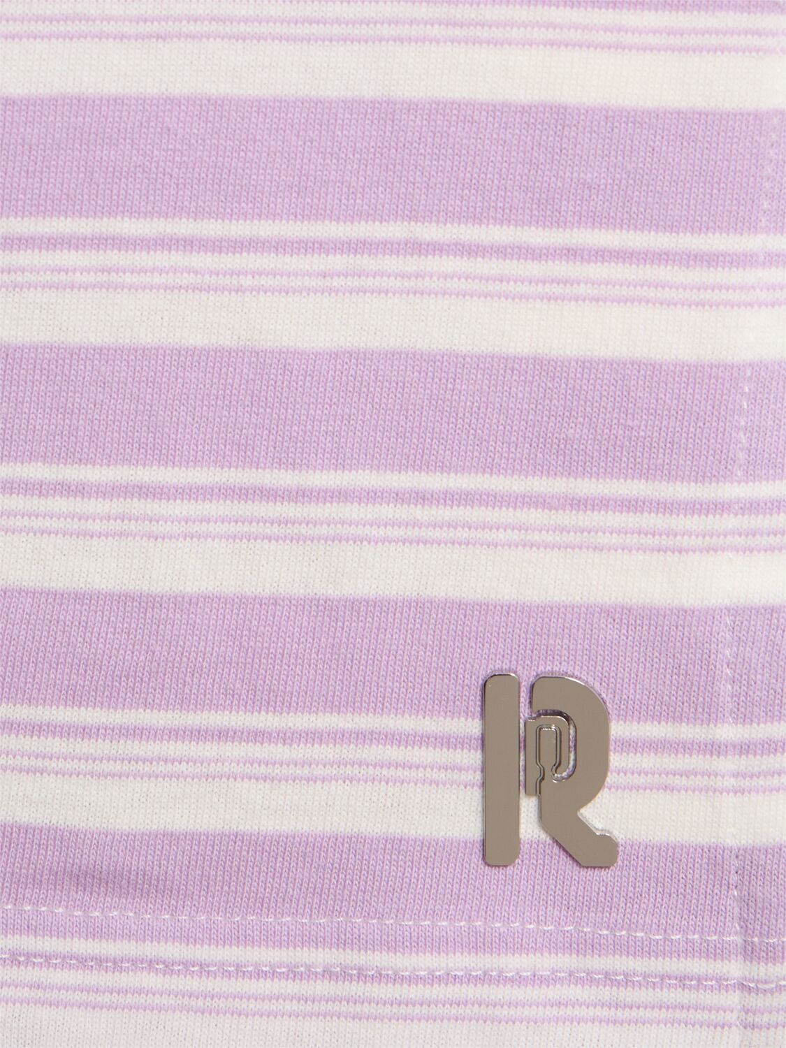Rabanne Boxy T-shirt In 紫色/白色