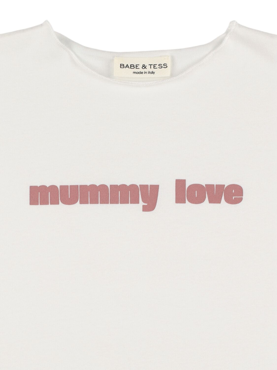 BABE AND TESS PRINTED COTTON BLEND T-SHIRT 