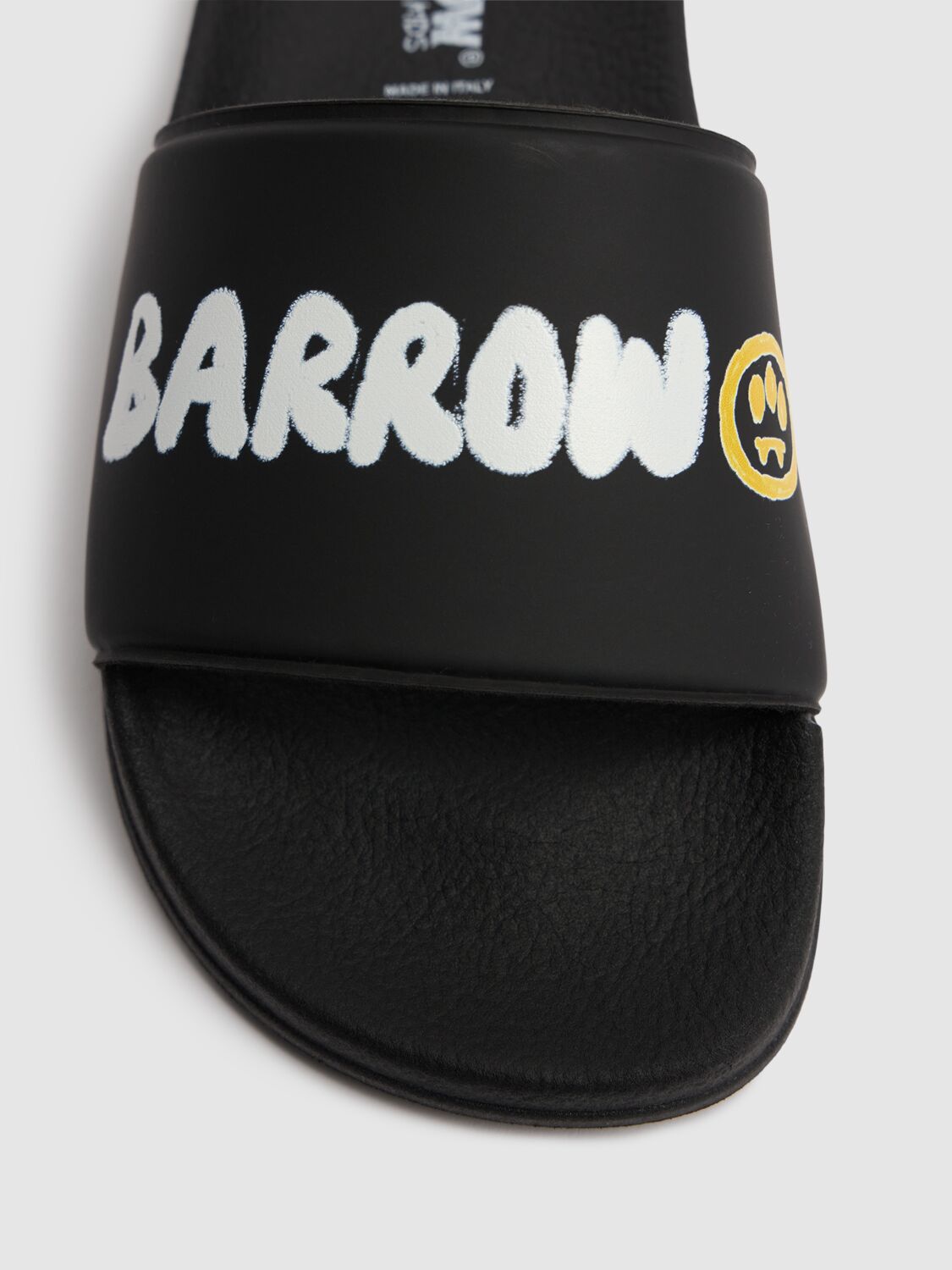 Barrow Logo Slide Sandals In Black