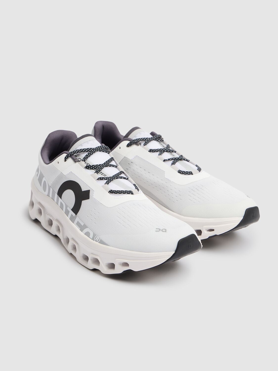 On Cloudmster Running Shoe In All White