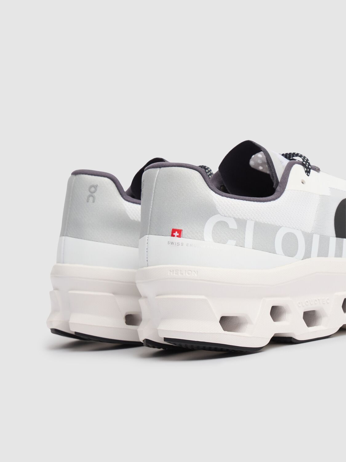 On Cloudmster Running Shoe In All White