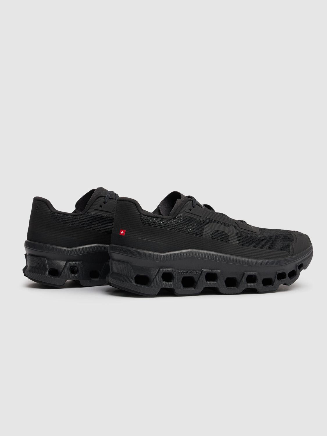 On Cloudmster 2 Rubber-trimmed Mesh Sneakers In Black