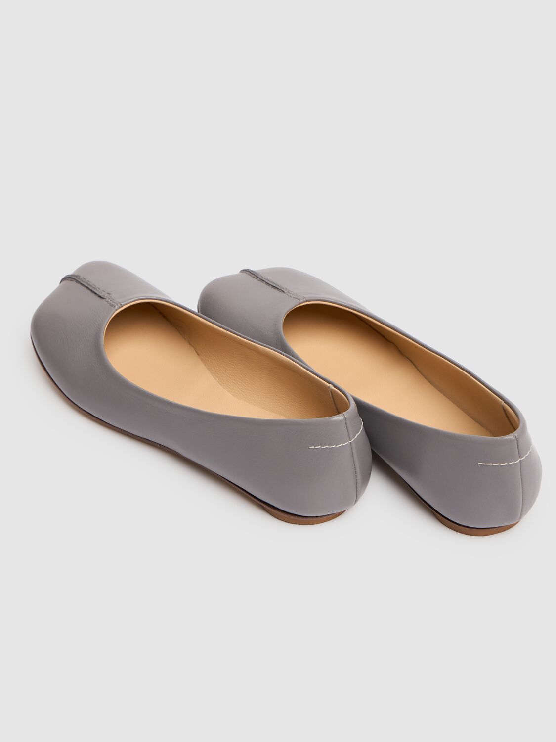 MM6 MAISON MARGIELA LEATHER BALLERINAS 