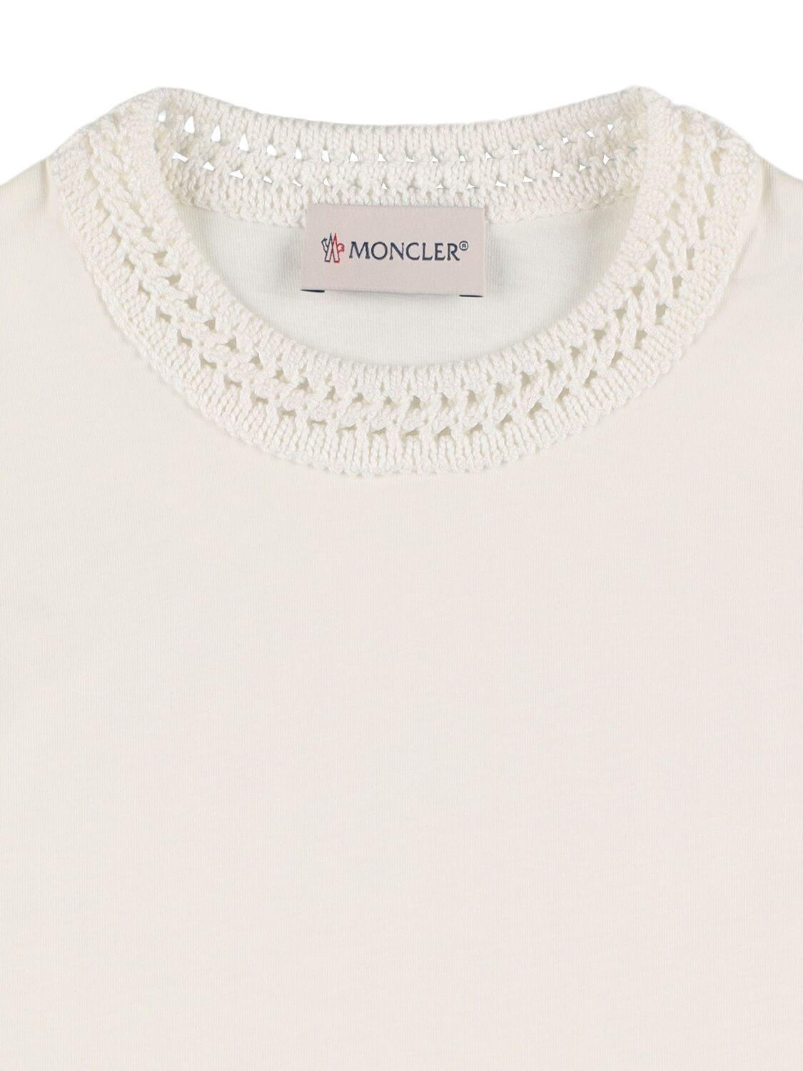 Moncler Cotton Jersey T-shirt In White