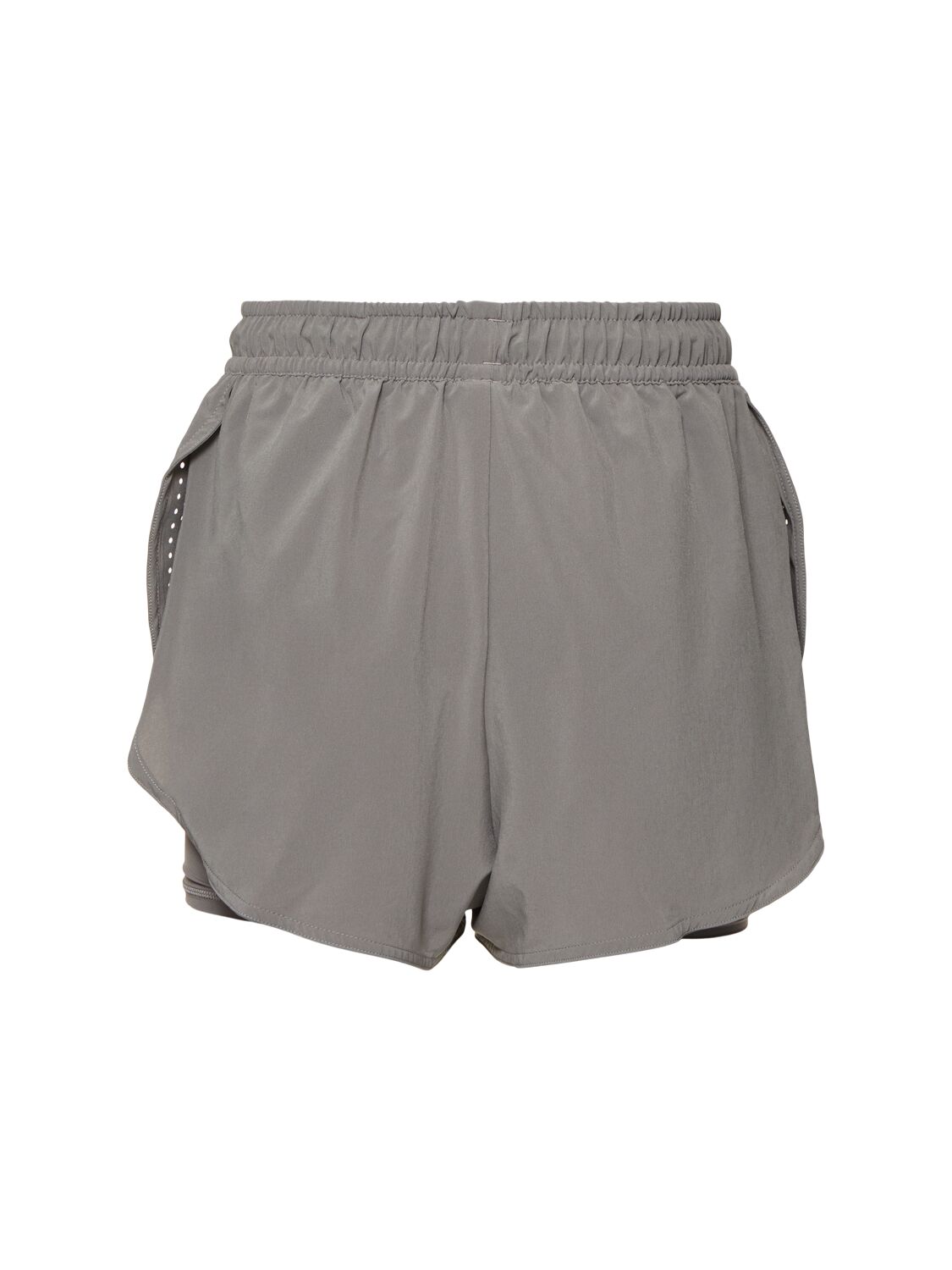 ADIDAS BY STELLA MCCARTNEY TRUE PACE 2-IN-1 HI-WAIST RUNNING SHORTS 