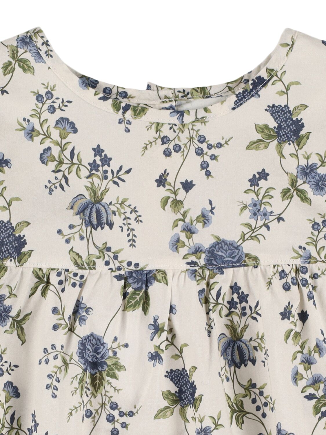 BABE AND TESS PRINTED COTTON & LINEN SHIRT 