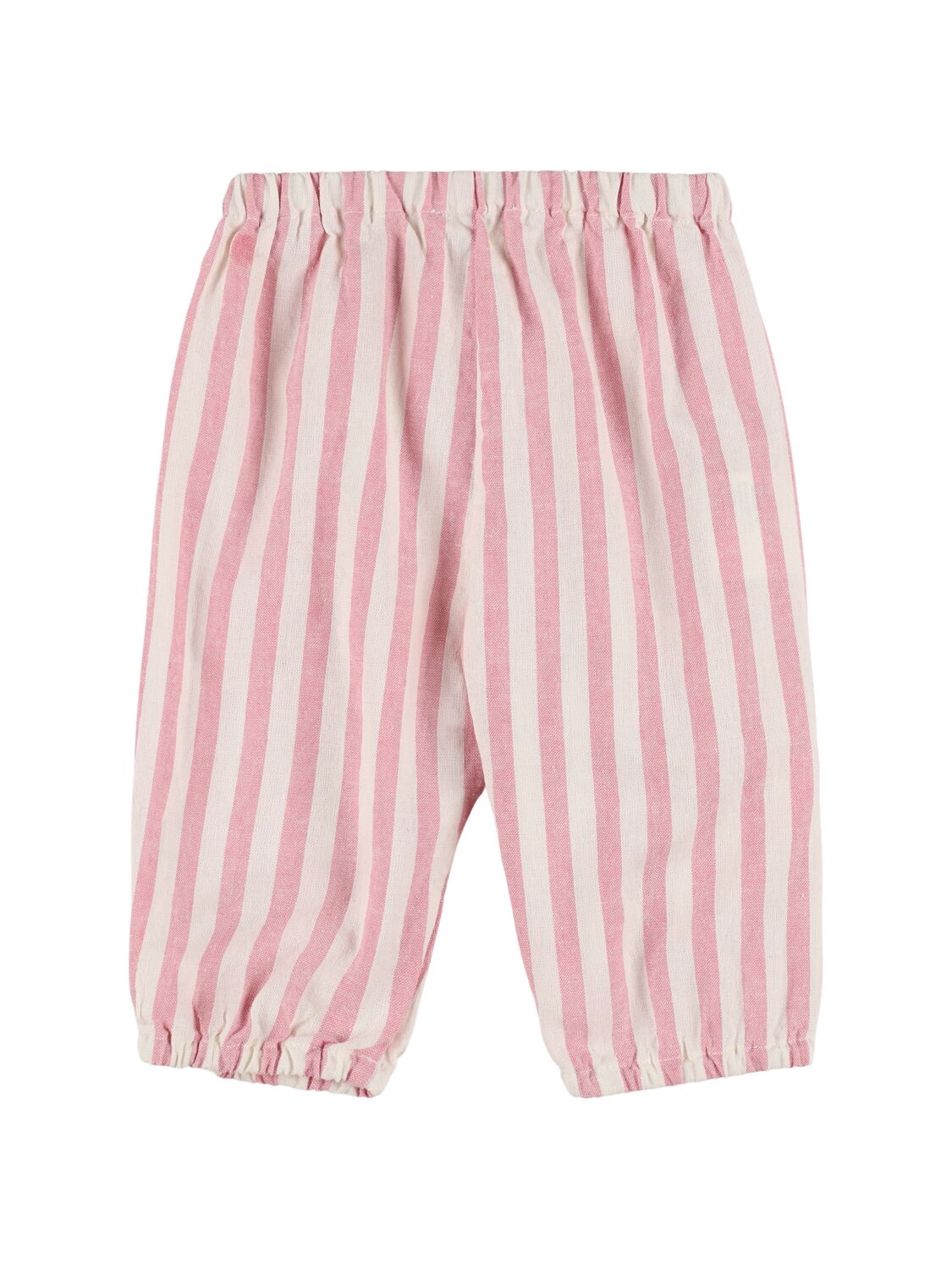 BABE AND TESS STRIPED COTTON BLEND PANTS 