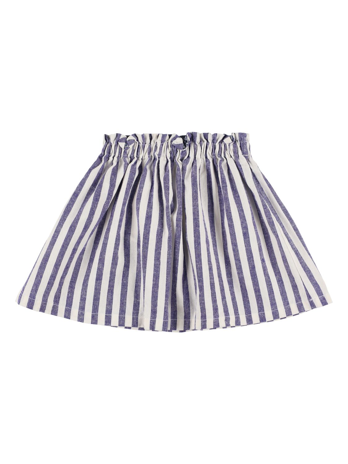 BABE AND TESS STRIPED COTTON BLEND SKIRT 