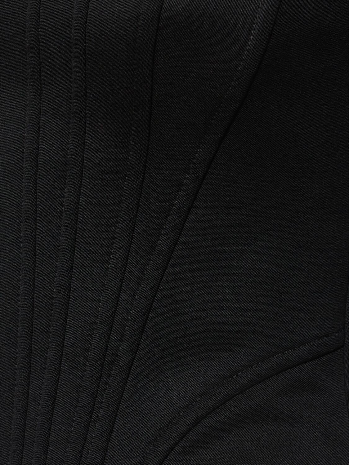 Giuseppe Di Morabito Wool Strapless Bustier Top In Black