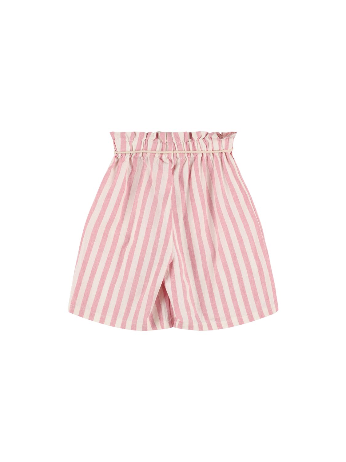 BABE AND TESS CHECK COTTON BLEND SHORTS 