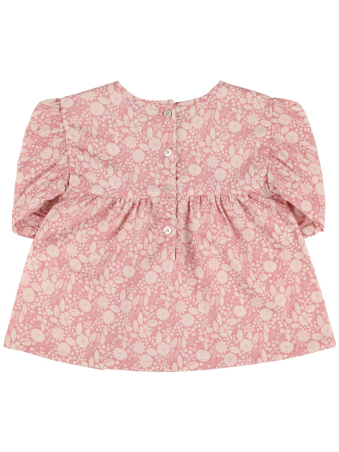 BABE AND TESS PRINTED COTTON & LINEN SHIRT 
