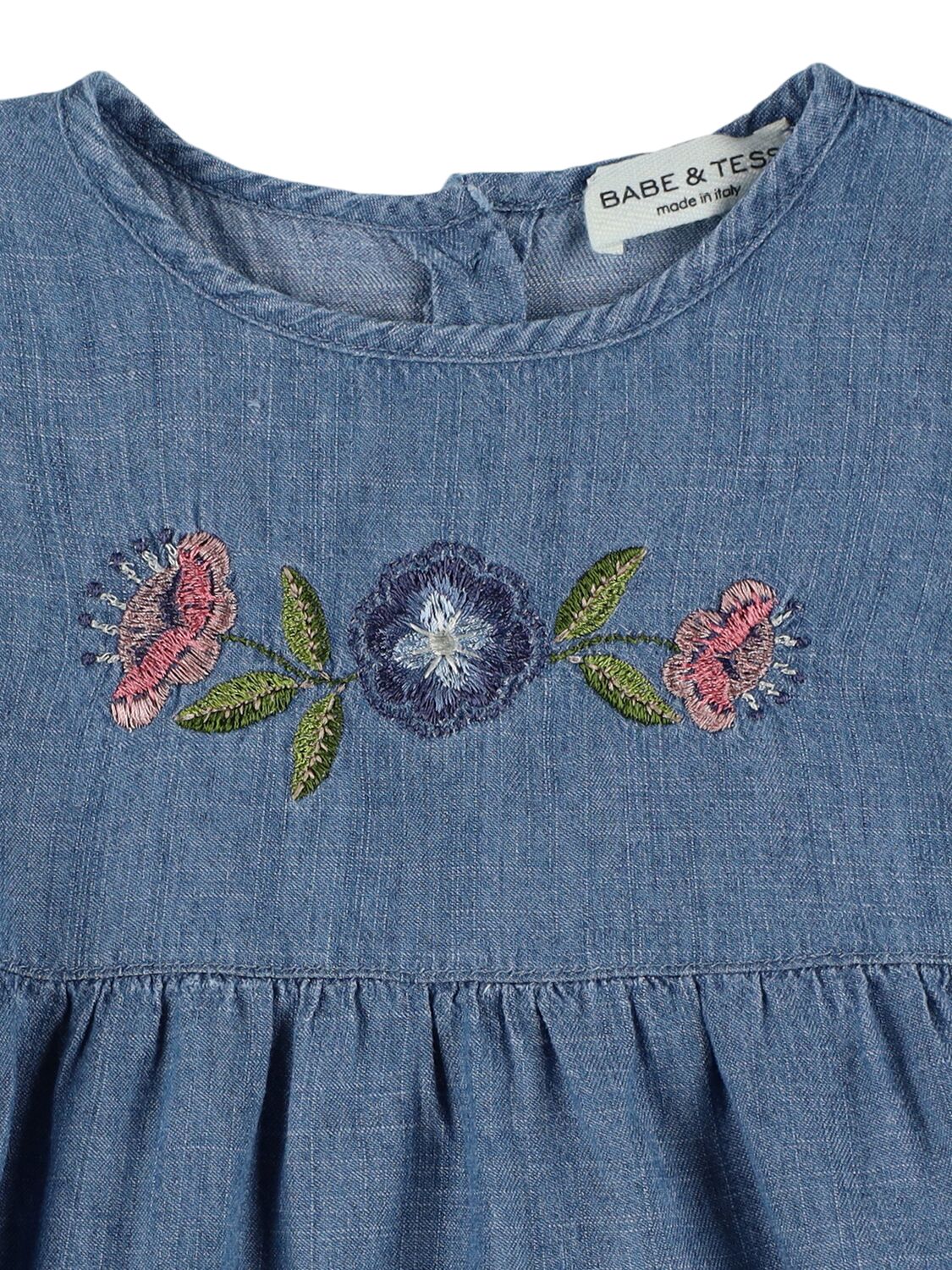 BABE AND TESS LINEN & LYOCELL DENIM SHIRT 