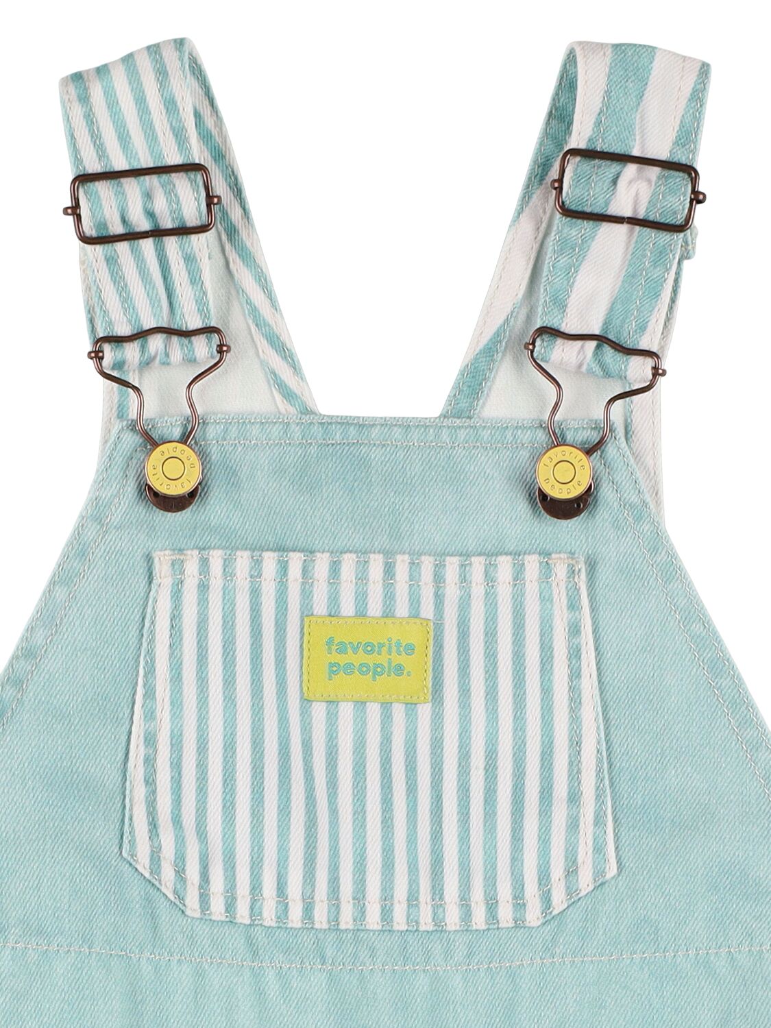 Shop Favorite People Cotton Overalls In Light Blue