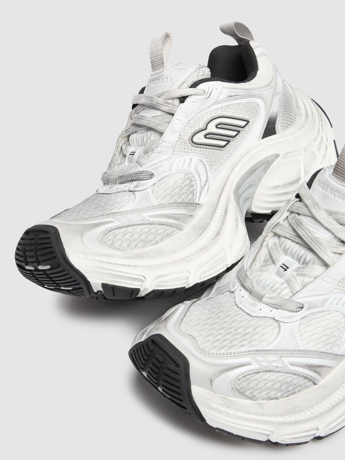 関税込【BALENCIAGA】10XL mesh sneakers White/Gray Balenciaga 10XL Sneaker 'White Grey' - POIZON