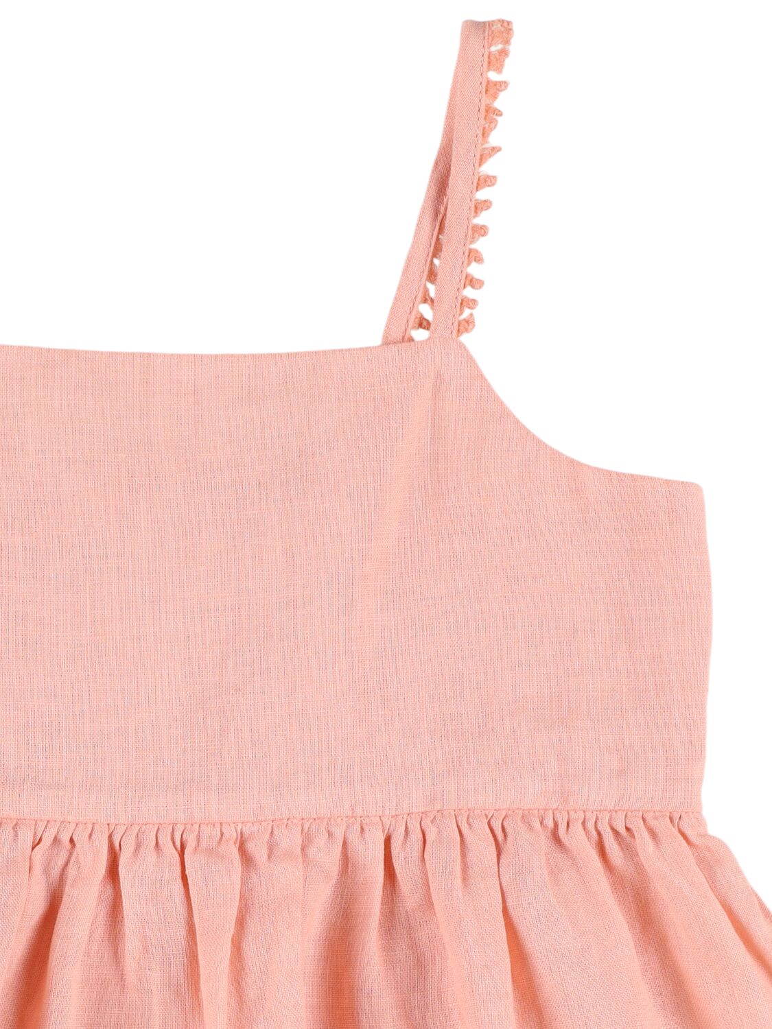 Il Gufo Linen Top In Apricot