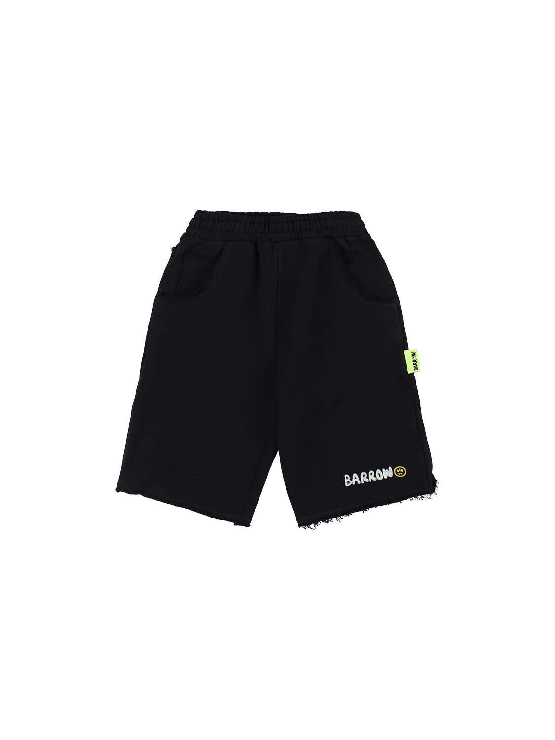Barrow Cotton Sweat Shorts In Black