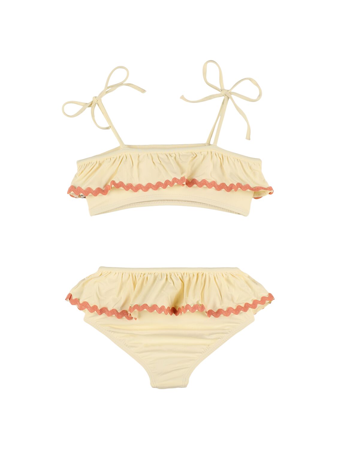 Mipounet Lycra Bikini In White/pink