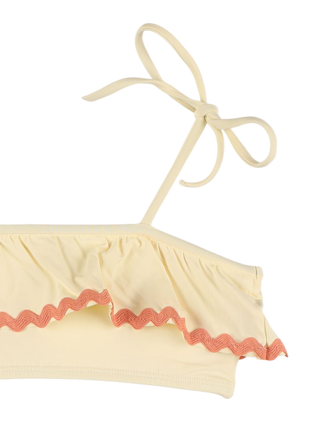 Mipounet Lycra Bikini In White/pink
