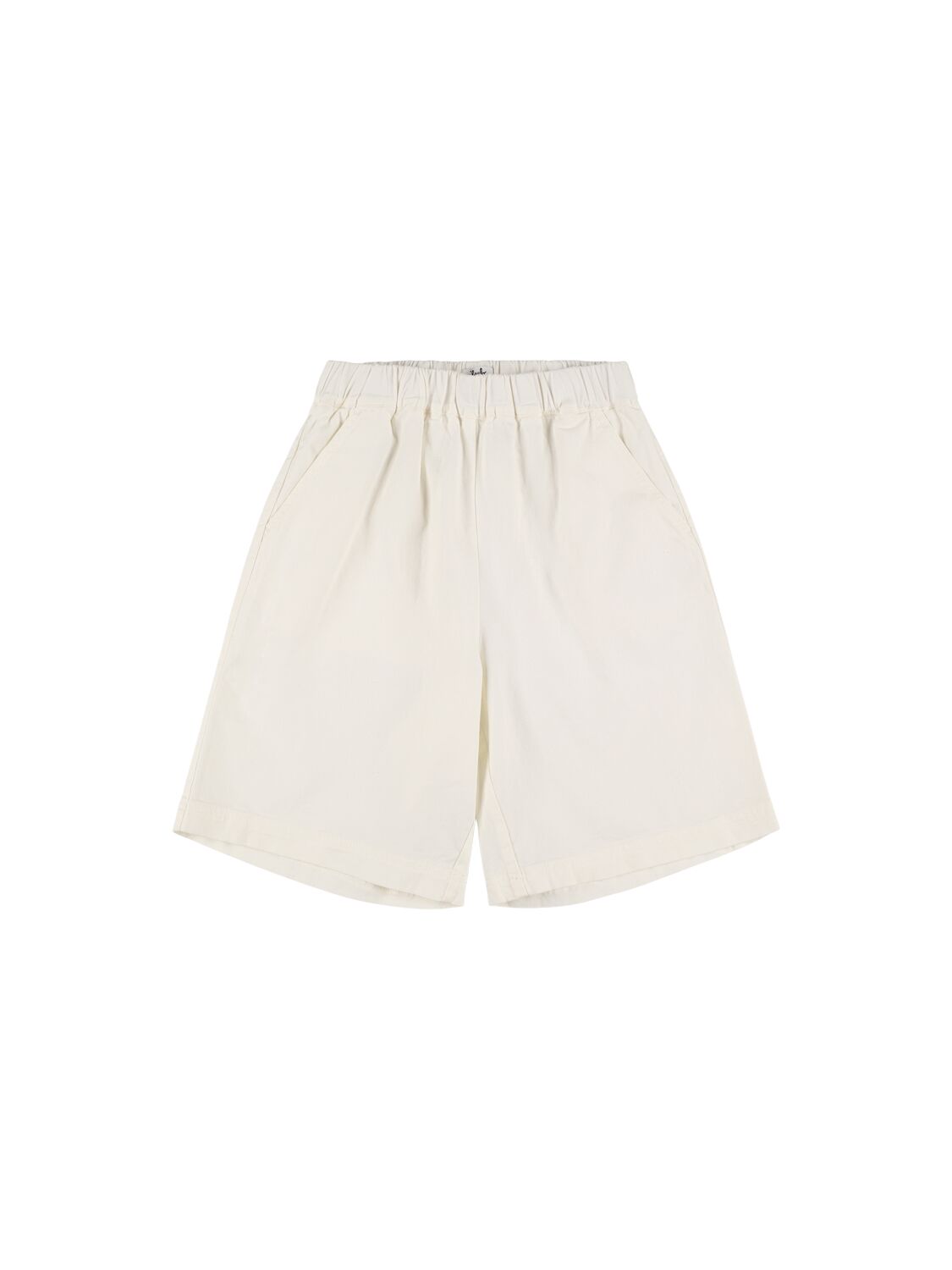 Il Gufo Cotton & Linen Shorts In White