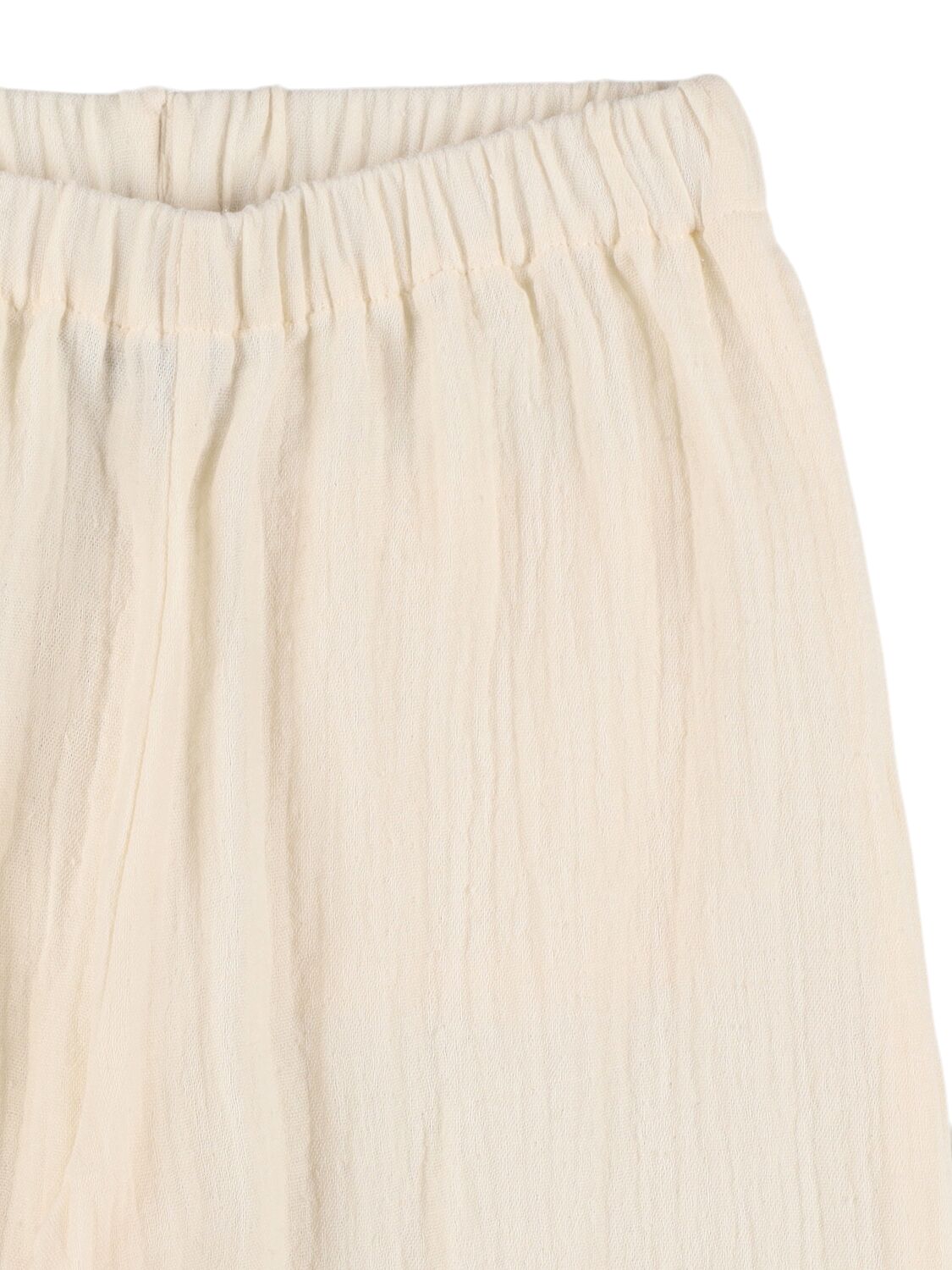 Mipounet Cotton Muslin Pants In Ecru