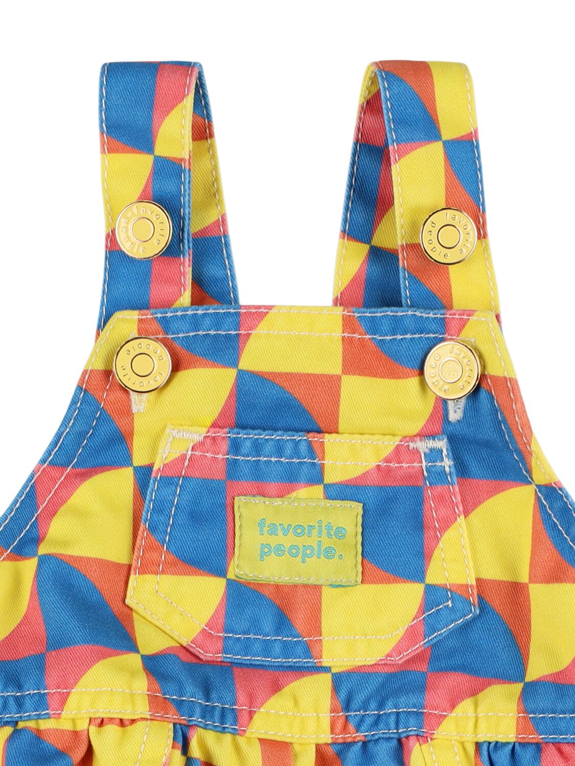 FAVORITE PEOPLE PRINTED COTTON OVERALLS 