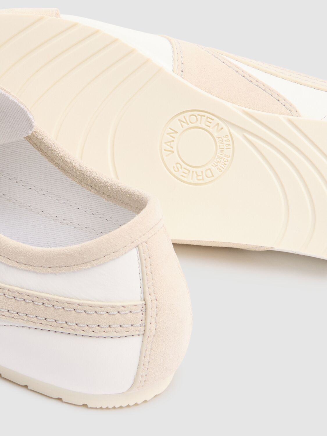 DRIES VAN NOTEN LEATHER LOW TOP SNEAKERS 