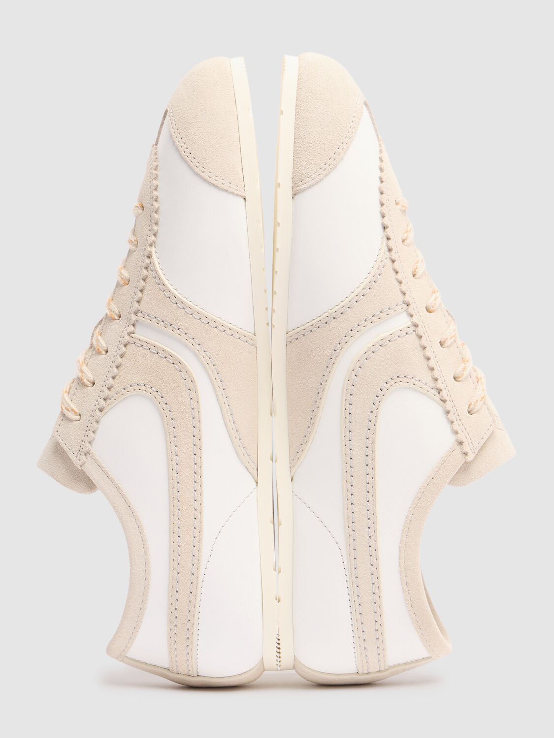 DRIES VAN NOTEN LEATHER LOW TOP SNEAKERS 