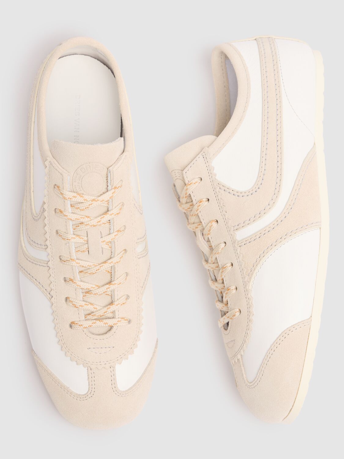 DRIES VAN NOTEN LEATHER LOW TOP SNEAKERS 