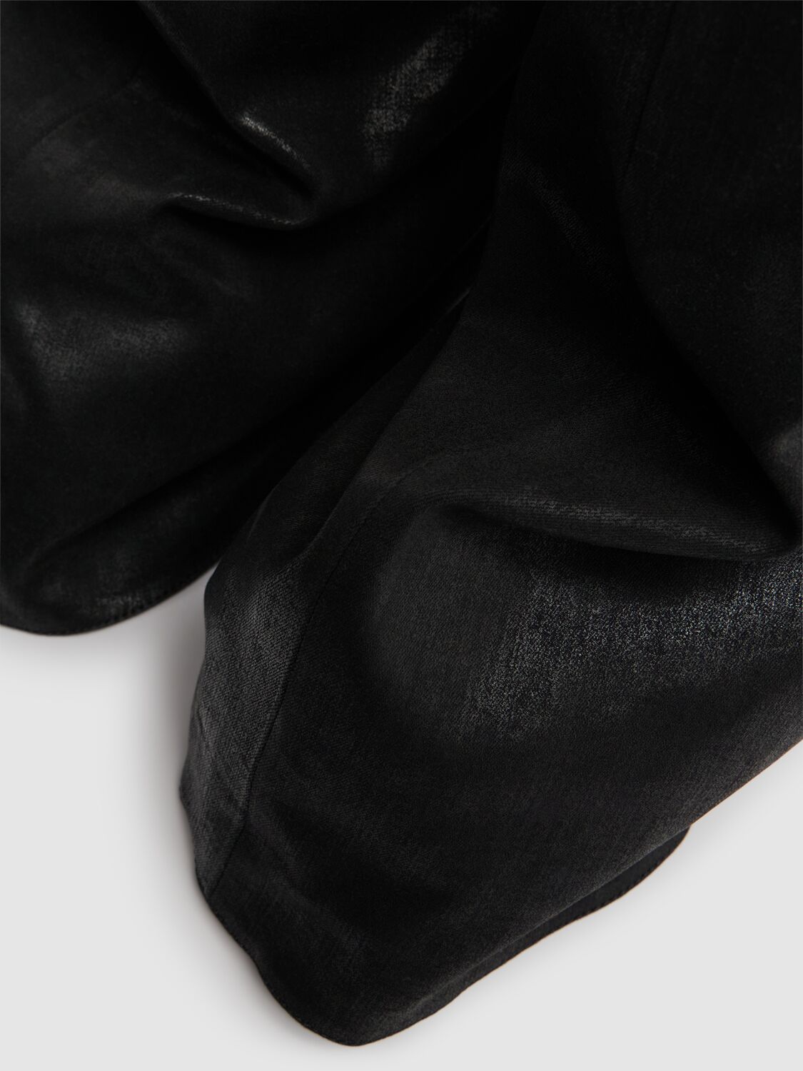 Shop Rick Owens Drkshdw 20mm Fetish Denim Over-the-knee Boots In Black/white