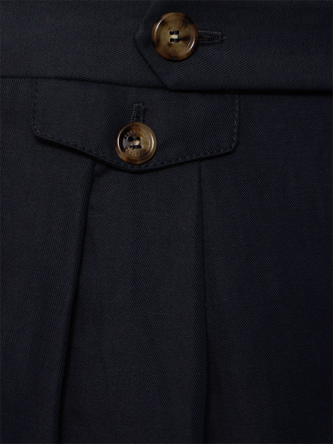 Brunello Cucinelli Garment-dyed Gabardine Bermuda Shorts In Navy