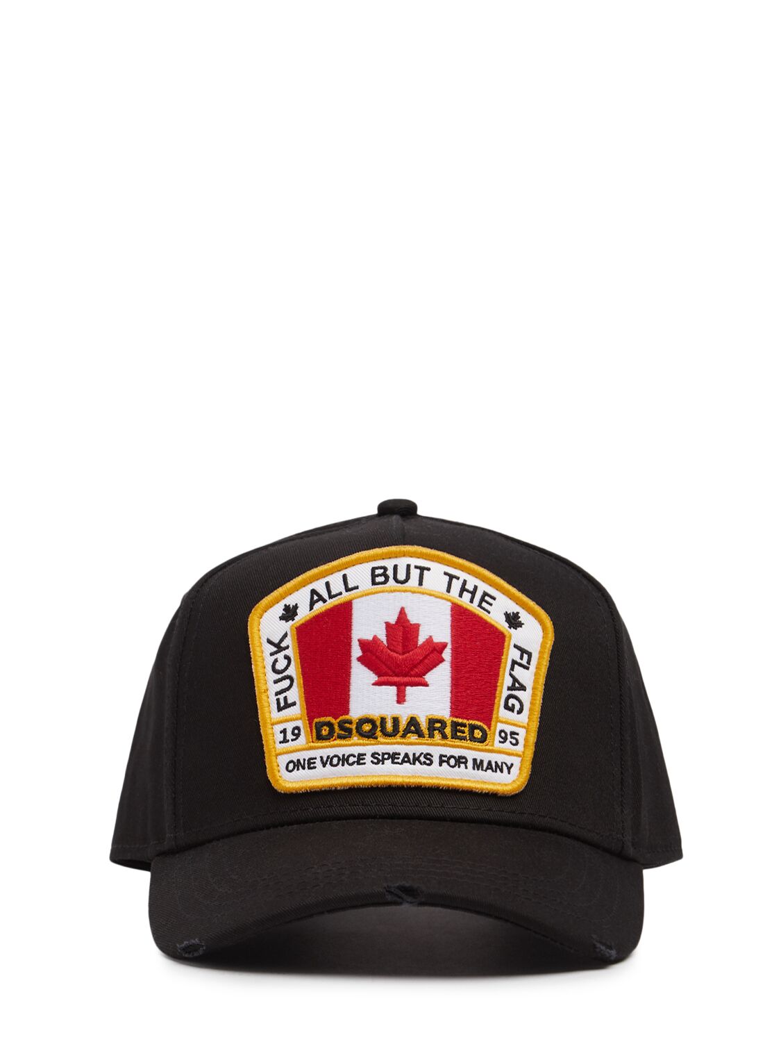 Casquette En Toile De Coton Avec Patch Drapeau - DSQUARED2 - Modalova