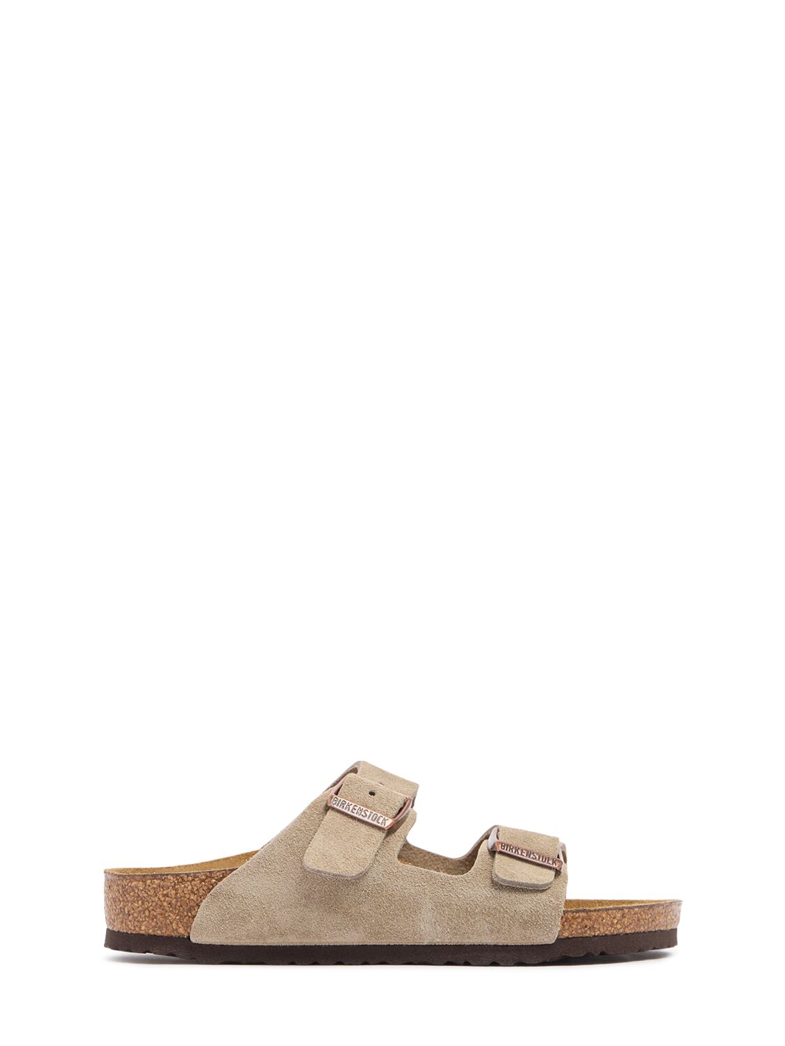 Birkenstock Arizona Slides Narrow Fit In Neutral