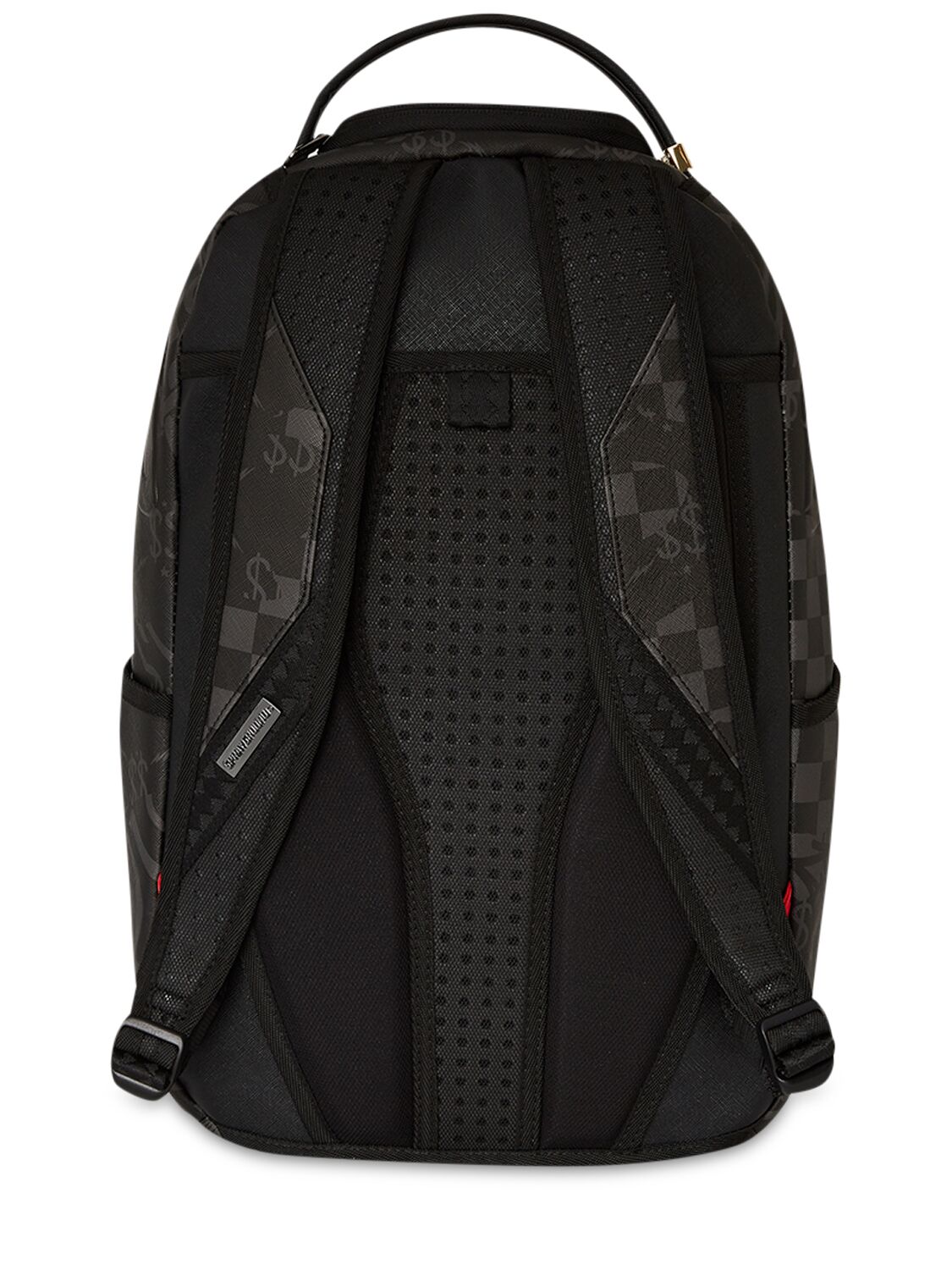 Shop Sprayground Printed Canvas Backpack In Black/grey