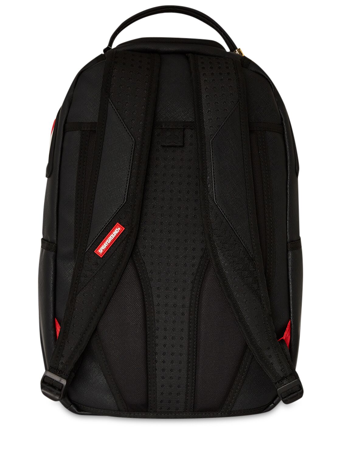 Sprayground Printed Canvas Backpack In Black