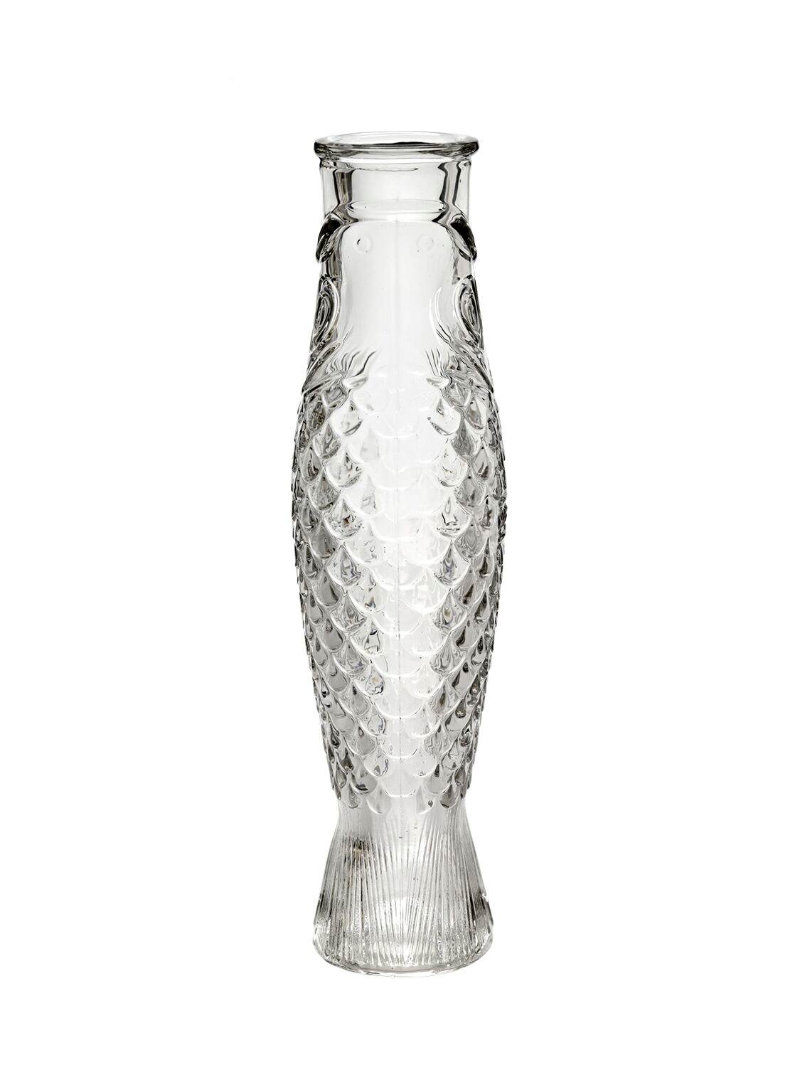 Serax Transparent Green Fish & Fish Carafe In Transparent