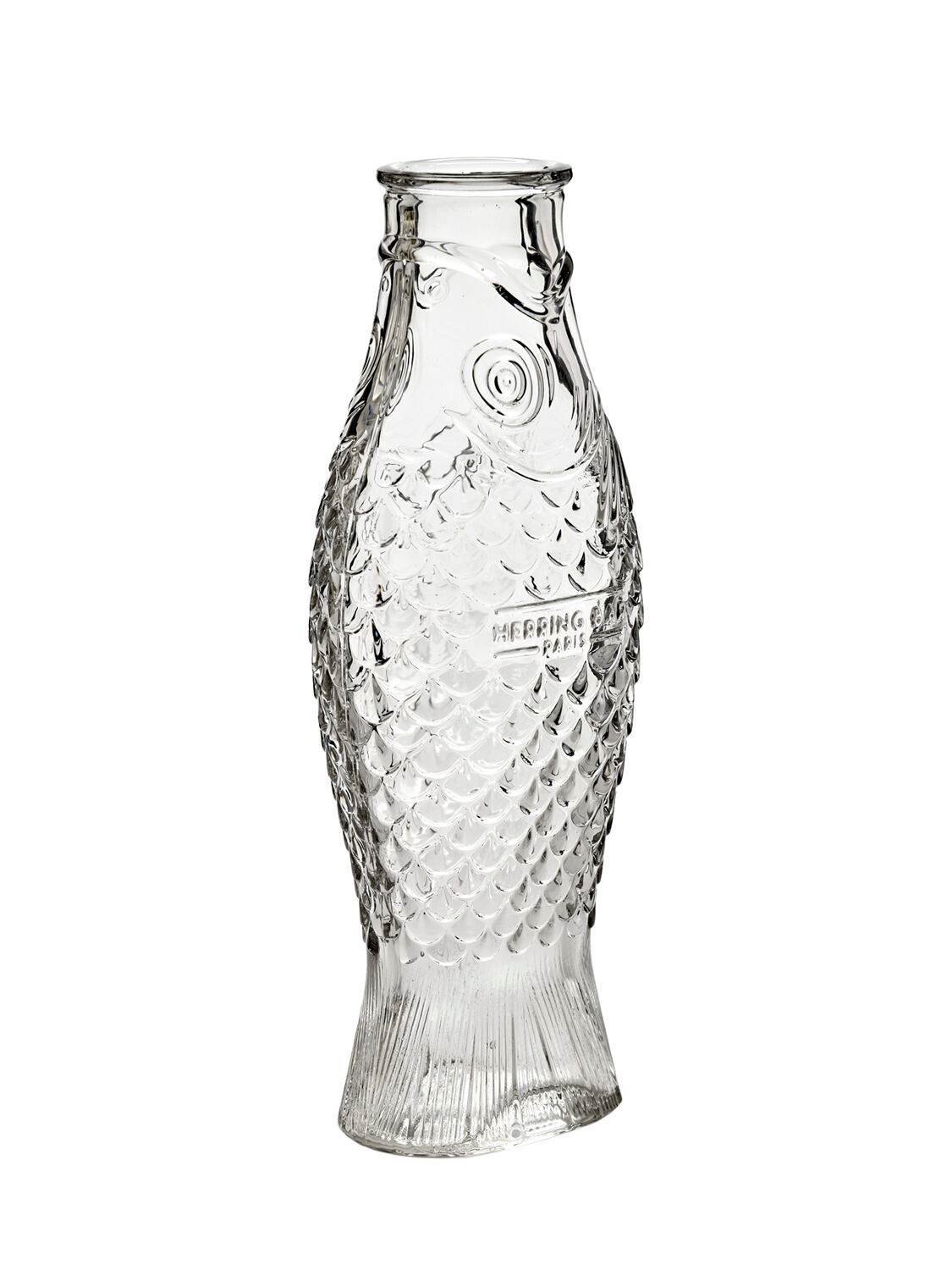 Serax Transparent Green Fish & Fish Carafe In Transparent