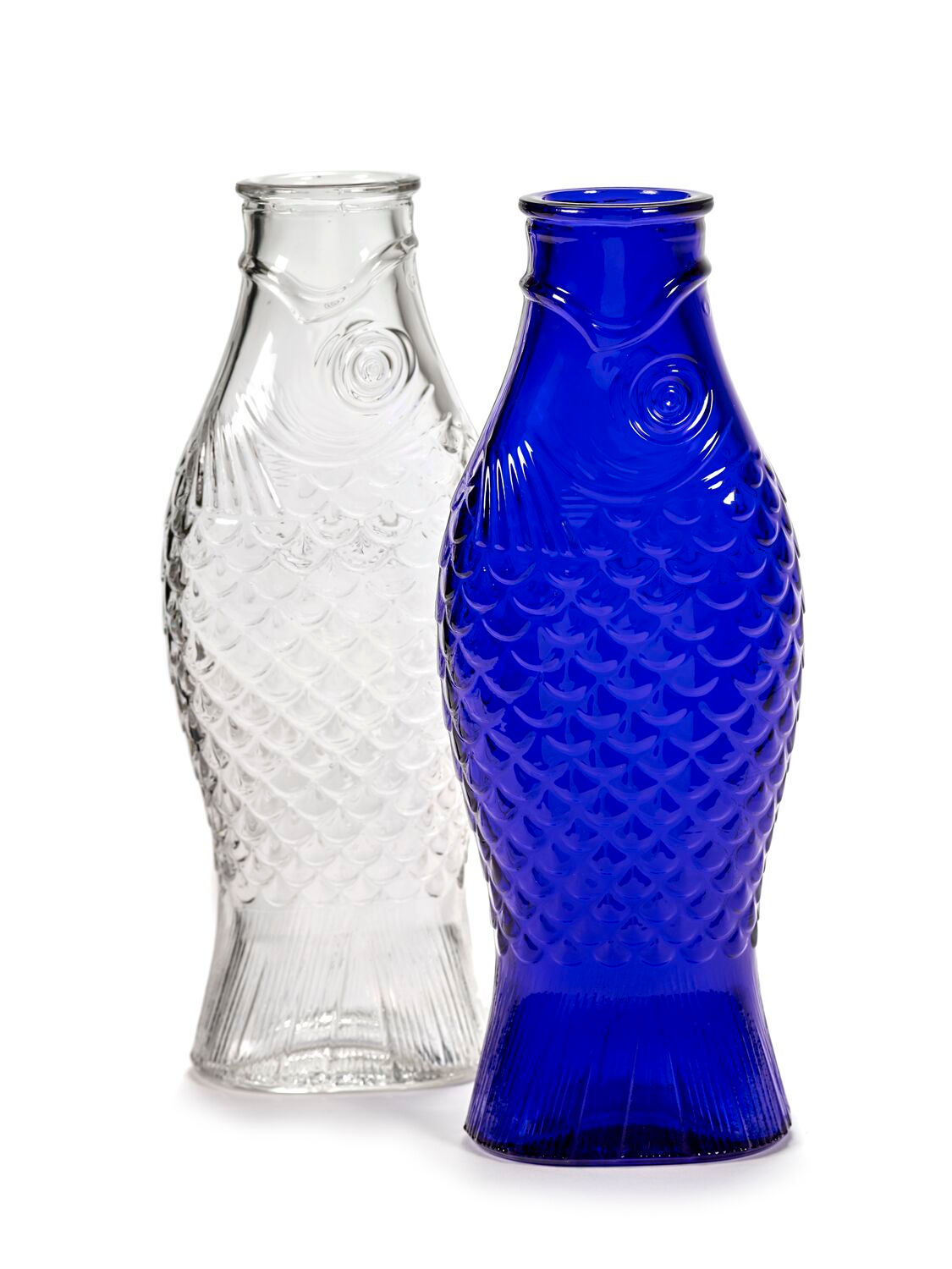 Serax Transparent Green Fish & Fish Carafe In Transparent