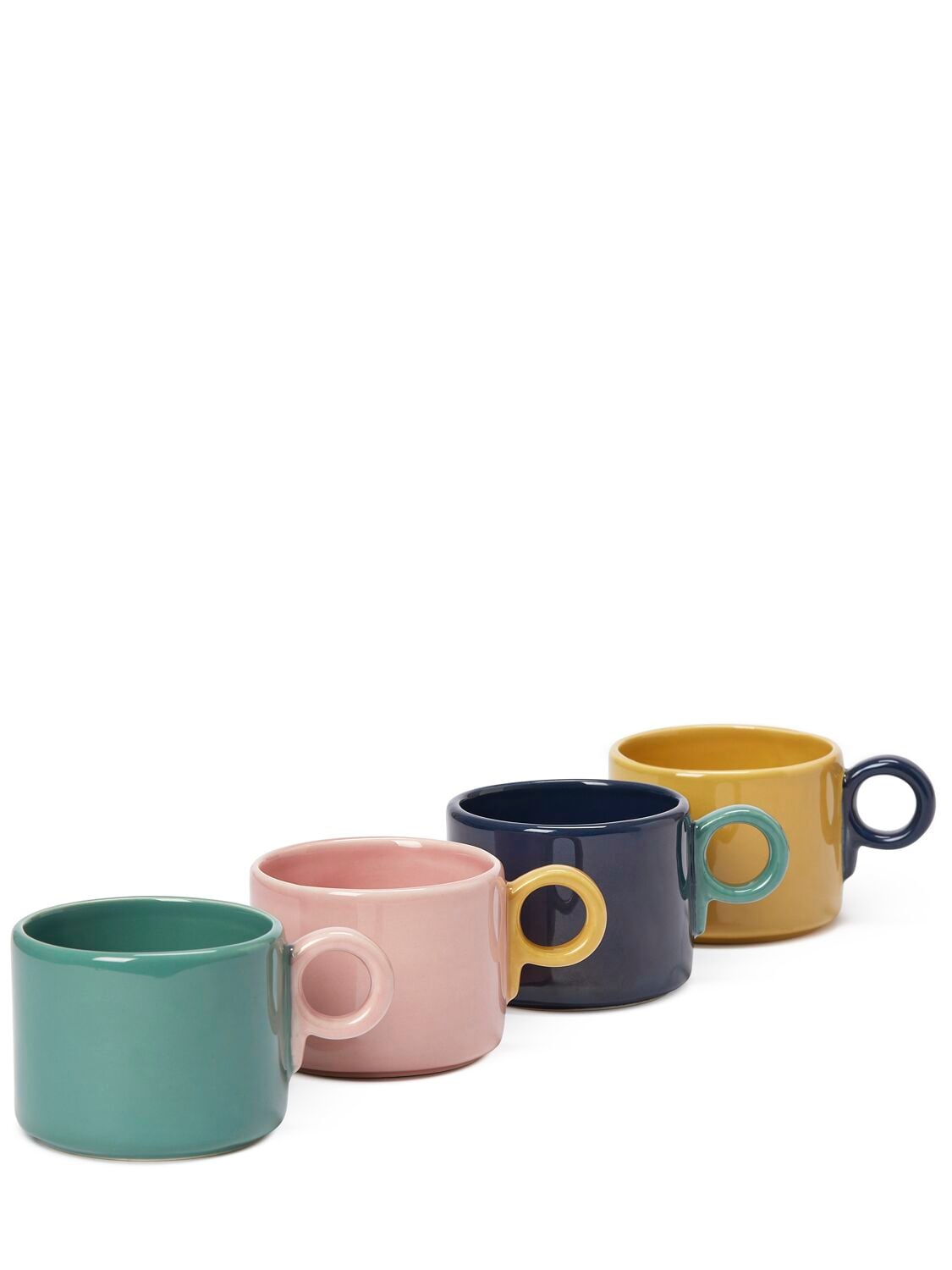 The Conran Shop Mixed Set Of 4 Pop Mugs