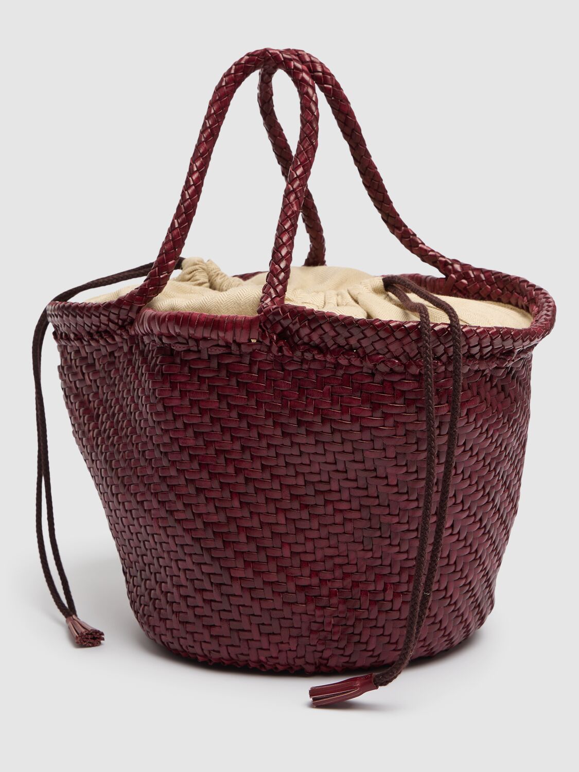Dragon Diffusion Martha Leather Top Handle Bag In Bordeaux