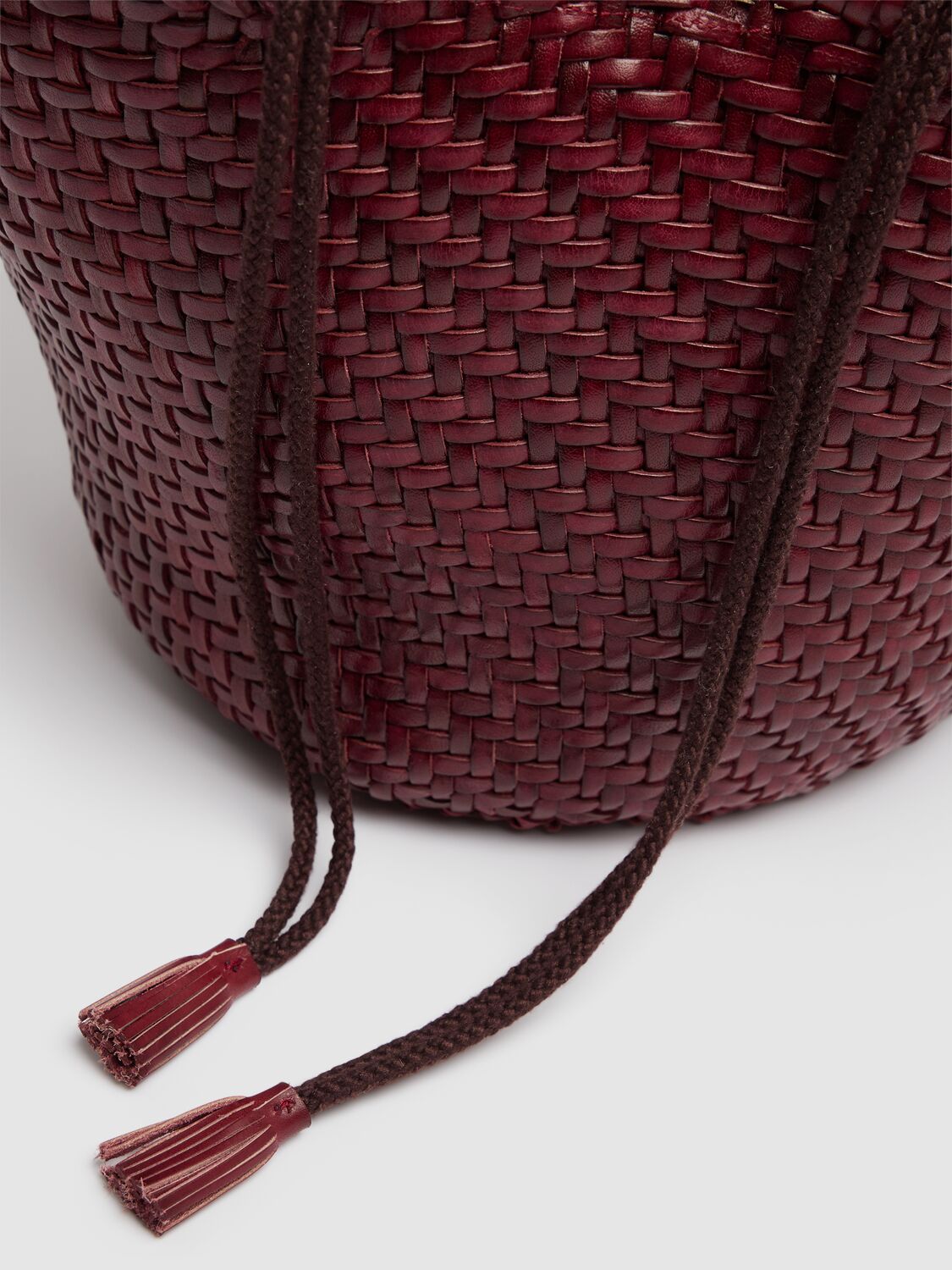 Dragon Diffusion Martha Leather Top Handle Bag In Bordeaux