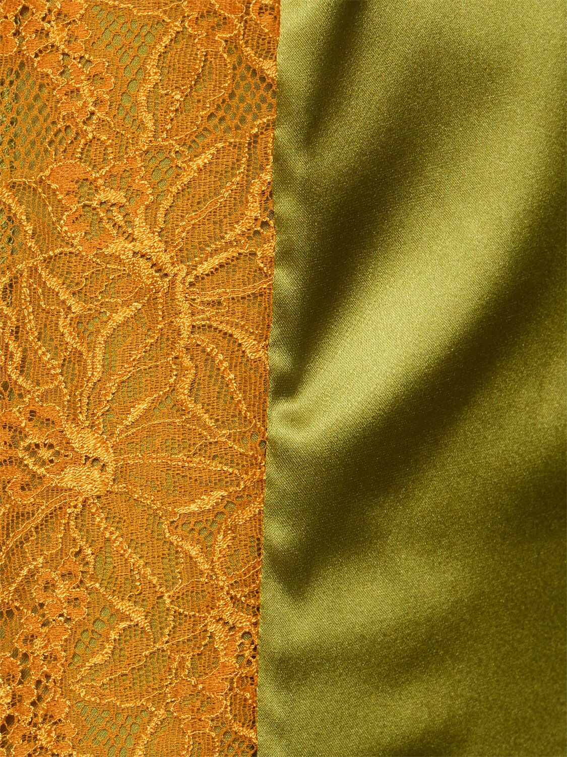 Dries Van Noten Pistachio Green Stretch Satin Ciesta Top In Green
