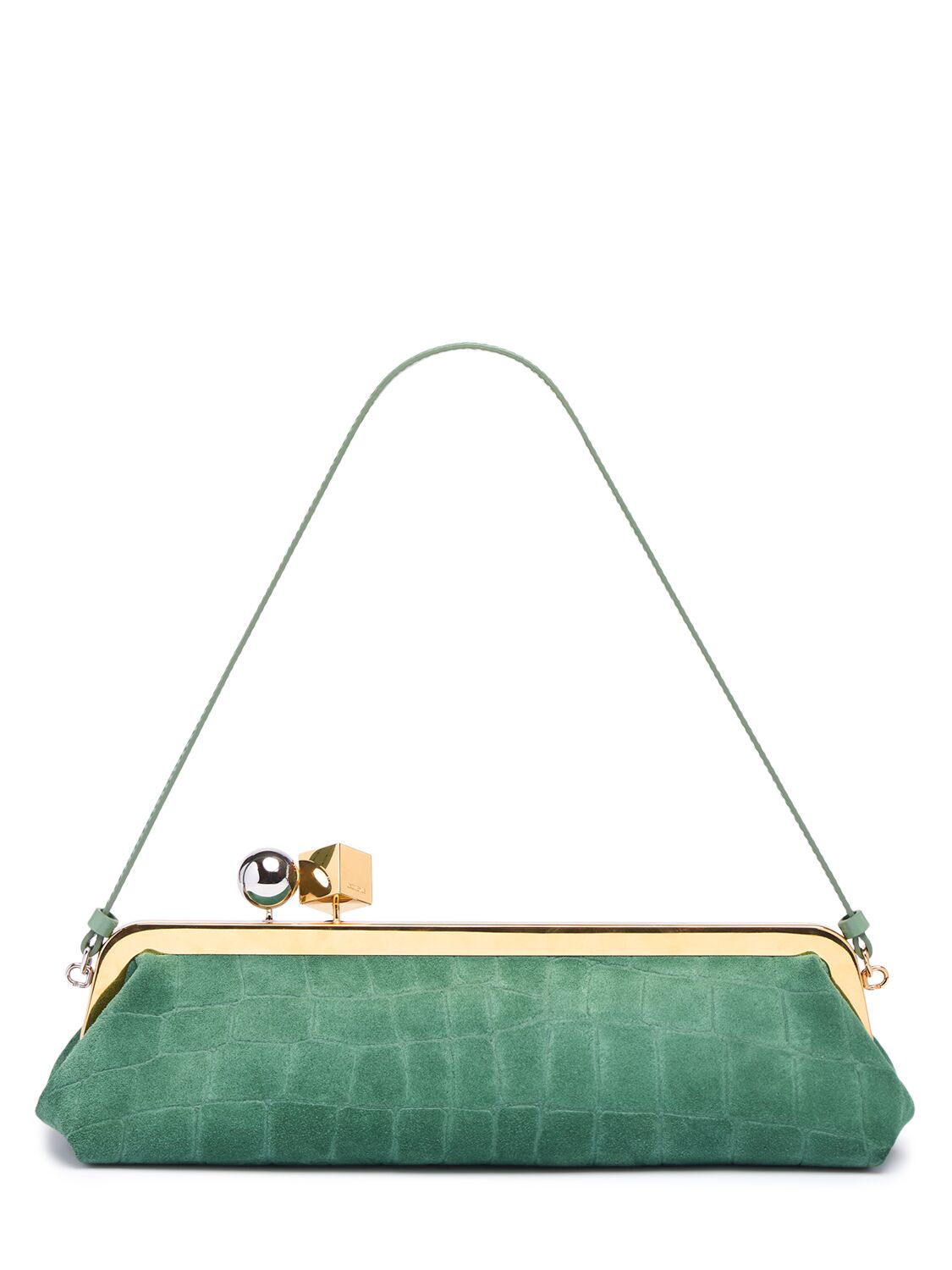 La Pochette Salon Suede Clutch