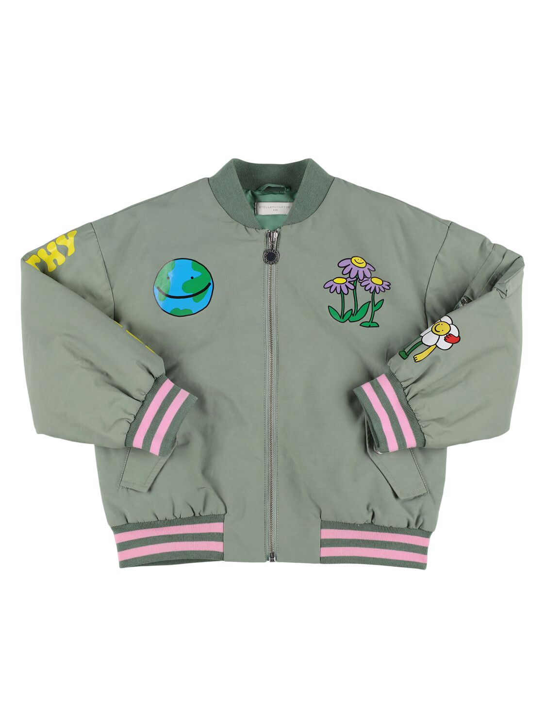 Cotton Blend Bomber Jacket
