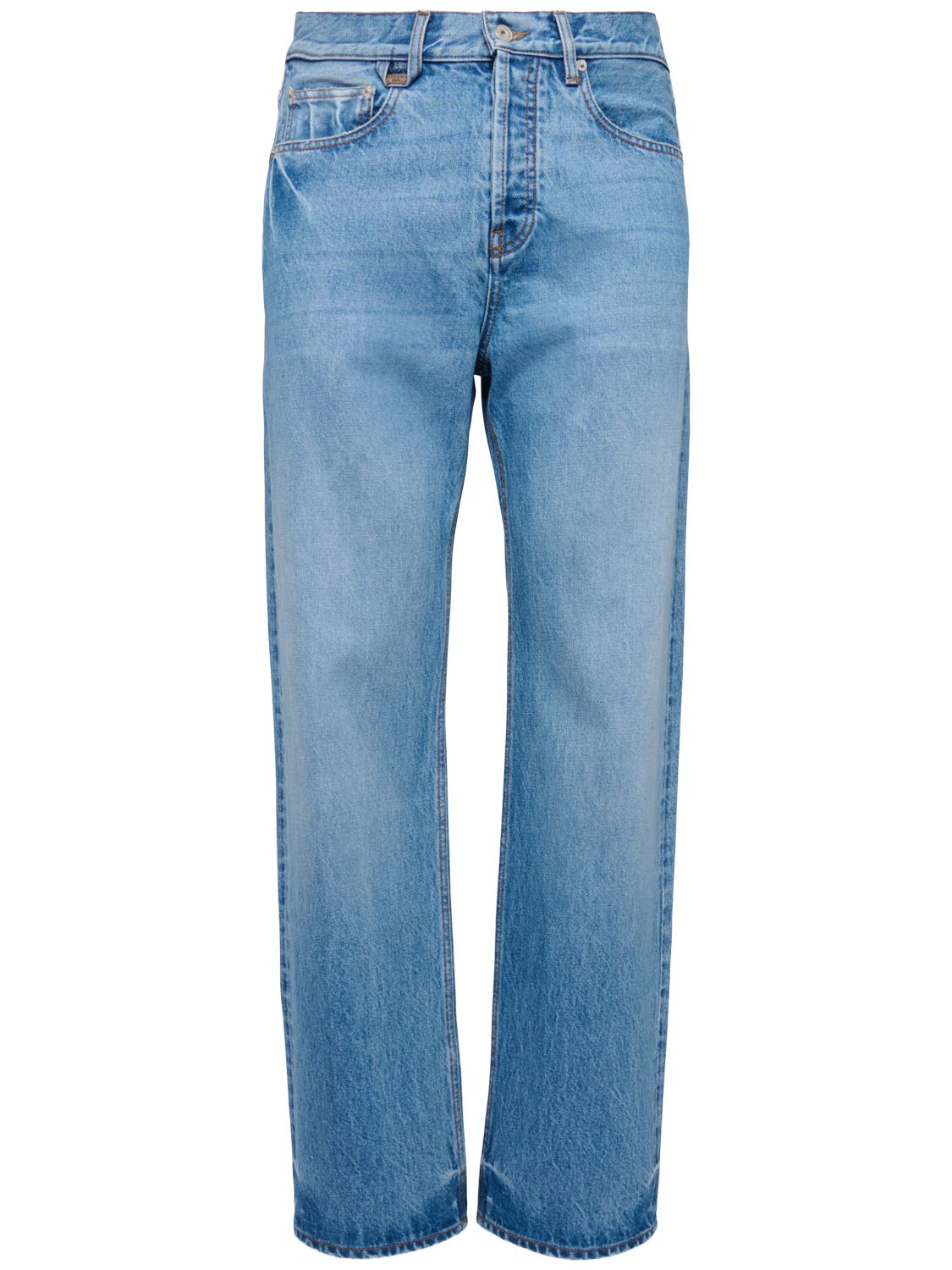 Le De-nimes Droit Cotton Denim Jeans