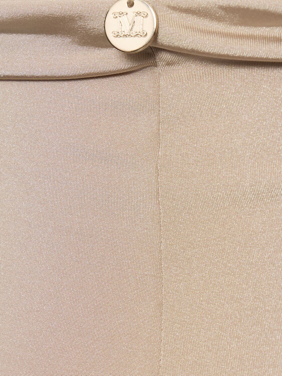 Shop Max Mara Salli High Rise Bikini Bottoms In Beige
