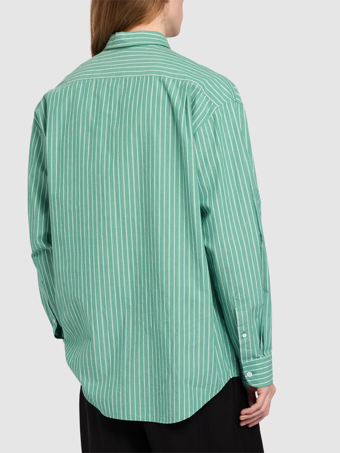 The Row Embroidered Cotton Shirt Long Sleeves