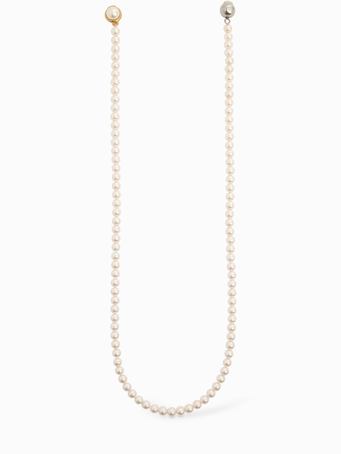 Faux Pearl Pendant Mono Earring