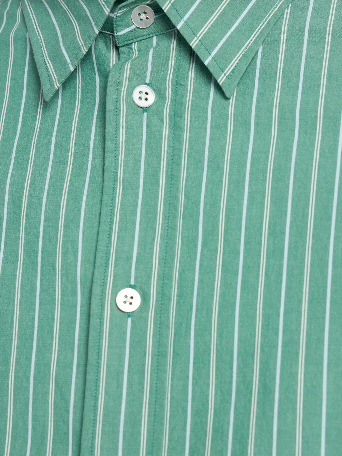 The Row Embroidered Cotton Shirt Long Sleeves