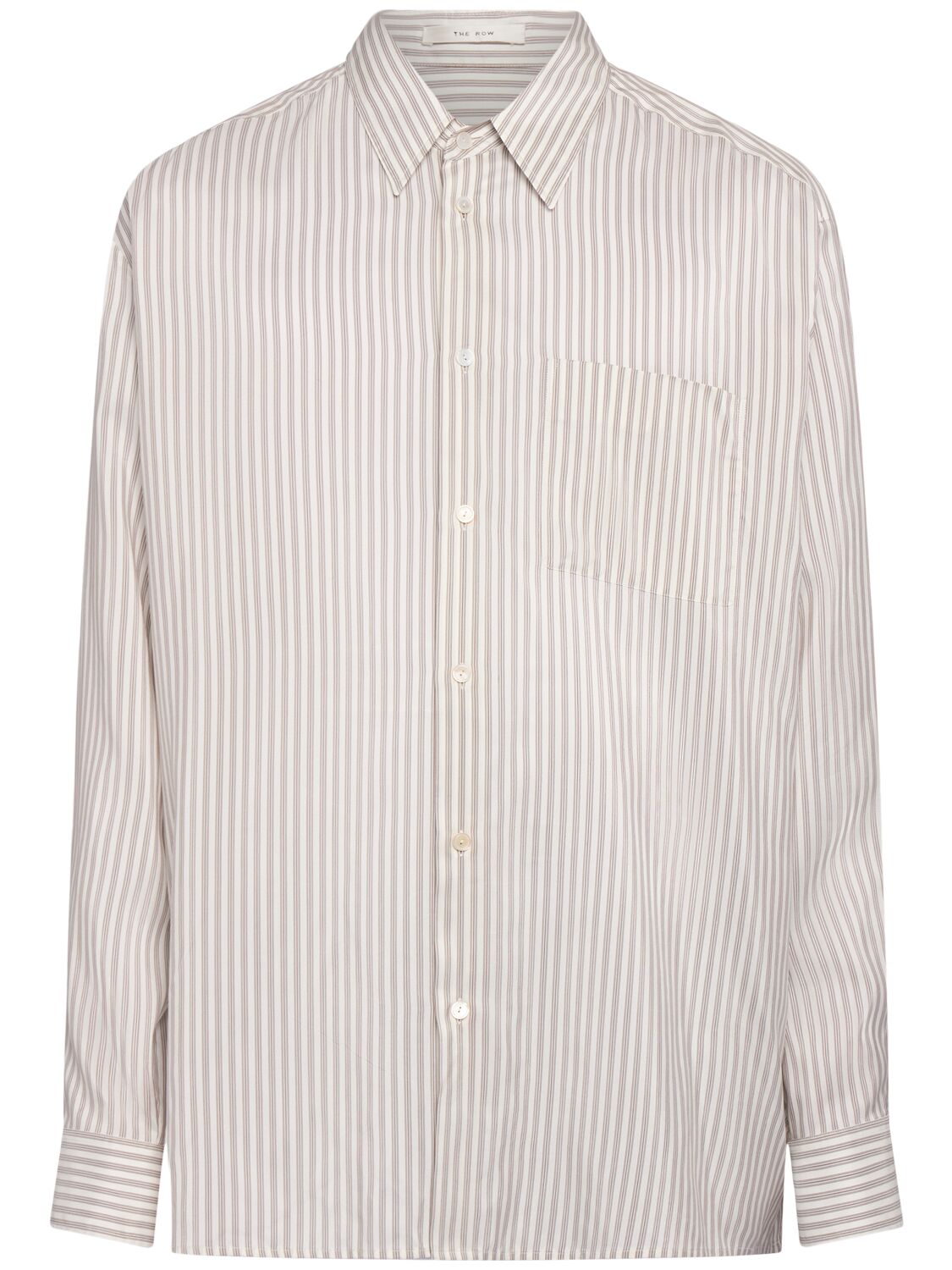 Chemise En Soie À Rayures Feme - THE ROW - Modalova